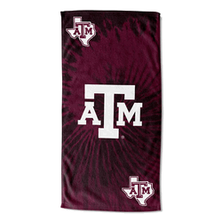 NCAA Texas A&M Psychedelic Beach Towel 30x60 Inches