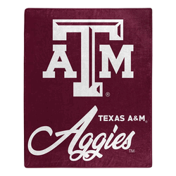 NCAA Texas A&M Signature Raschel Throw Blanket 50x60 Inches