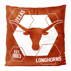 NCAA Texas Connector Velvet Reverse Pillow 16x16 Inches