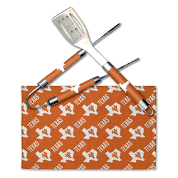 NCAA Texas Longhorns Bbq Grill Utensil Set