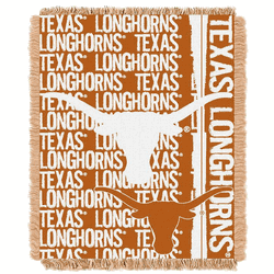 NCAA Texas Longhorns Double Play Jacquard Throw