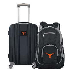 NCAA Texas Longhorns Premium 2-Piece Backpack & Carry-On Set