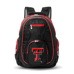 NCAA Texas Tech Red Raiders 19" Premium Laptop Backpack with Colored Trim