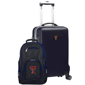 NCAA Texas Tech Red Raiders Deluxe 2-Piece Backpack & Carry-On Set