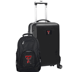 NCAA Texas Tech Red Raiders Deluxe 2-Piece Backpack & Carry-On Set