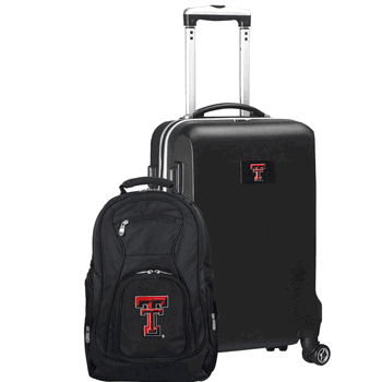 NCAA Texas Tech Red Raiders Deluxe 2-Piece Backpack & Carry-On Set