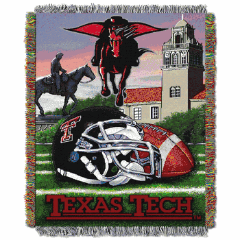 NCAA Texas Tech Red Raiders Homefield Advantage Tapestry Throw