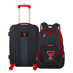 NCAA Texas Tech Red Raiders Premium 2-Piece Backpack & Carry-On Set