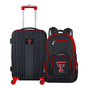 NCAA Texas Tech Red Raiders Premium 2-Piece Backpack & Carry-On Set