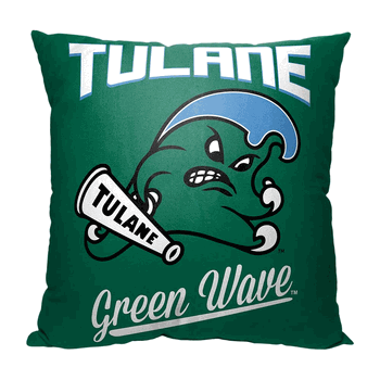NCAA Tulane Alumni Throw Pillow 18x18 Inches