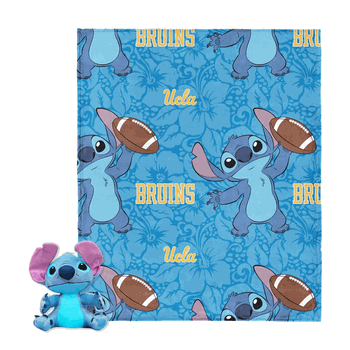 NCAA UCLA Bruins Enroll Stitch Hugger Pillow & Silk Touch Throw Blanket Set 40x50 Inches