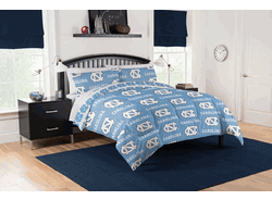 NCAA UNC Tar Heels Full Rotary Bed In A Bag Set