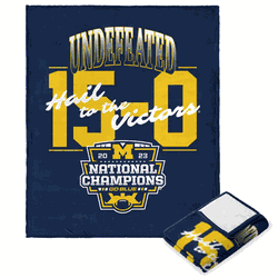 NCAA Undefeated Michigan Wolverines Silk Touch Throw