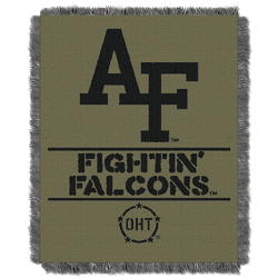 NCAA US Air Force Academy Oht Rank Jacquard Throw