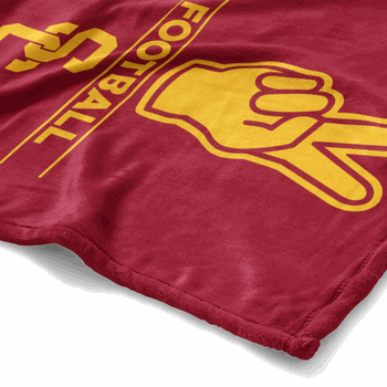NCAA USC Number 1 Fan Silk Touch Throw Blanket 50x60 Inches