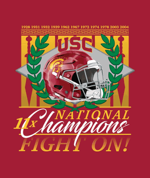 NCAA USC Pinnacle Wall Hanging 50x60 Inches