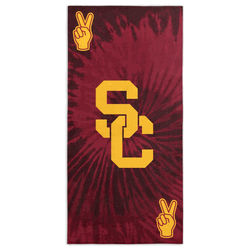 NCAA USC Psychedelic Beach Towel 30x60 Inches