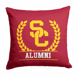 NCAA USC Trojans Alumnist  Printed Throw Pillow