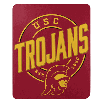 NCAA USC Trojans Campaign Fleece Throw