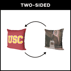 NCAA USC Trojans Campus Crawl Printed Throw Pillow