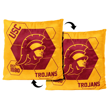 NCAA USC Trojans Connector Velvet Reverse Pillow