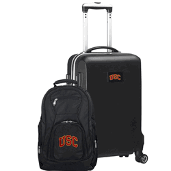 NCAA USC Trojans Deluxe 2-Piece Backpack & Carry-On Set
