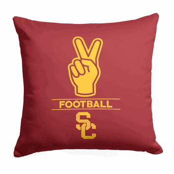 NCAA USC Trojans Number 1 Fan Printed Throw Pillow
