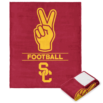 NCAA USC Trojans Number 1 Fan Silk Touch Throw