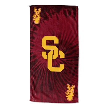 NCAA USC Trojans Pyschedelic Beach Towel