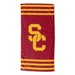 NCAA USC Trojans Stripes Beach Towel