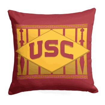 NCAA USC Trojans Sword Printed Throw Pillow