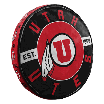 NCAA Utah Travel Cloud Pillow 15 Inches