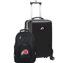 NCAA Utah Utes Deluxe 2-Piece Backpack & Carry-On Set