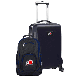 NCAA Utah Utes Deluxe 2-Piece Backpack & Carry-On Set