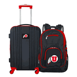NCAA Utah Utes Premium 2-Piece Backpack & Carry-On Set