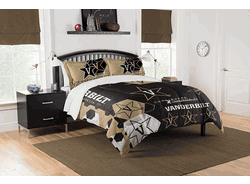 NCAA Vanderbilt Hexagon Take F/Q Comforter Set