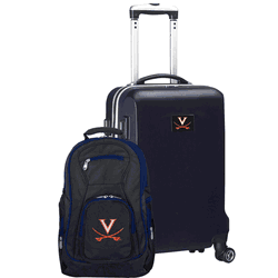 NCAA Virginia Cavaliers Deluxe 2-Piece Backpack & Carry-On Set