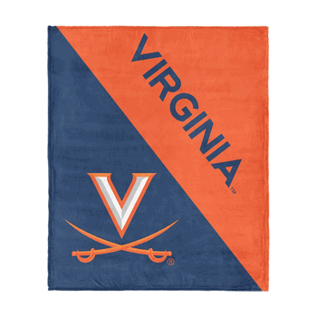NCAA Virginia Cavaliers Halftone Silk Touch Throw Blanket 46x60 inches