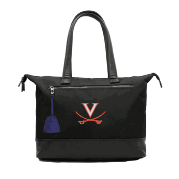 NCAA Virginia Cavaliers Laptop Tote Bag with Colored Zipper Pull Accessory