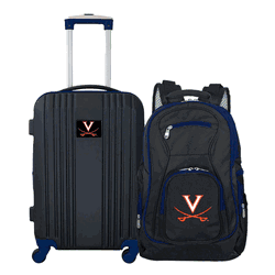 NCAA Virginia Cavaliers Premium 2-Piece Backpack & Carry-On Set