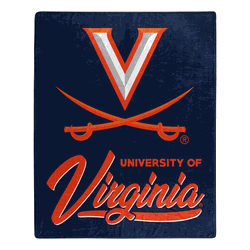 NCAA Virginia Cavaliers Signature Raschel Throw Blanket 50x60 Inches
