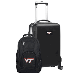 NCAA Virginia Tech Hokies Deluxe 2-Piece Backpack & Carry-On Set