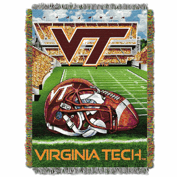 NCAA Virginia Tech Hokies Homefield Advantage Tapestry Throw