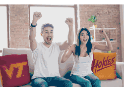 NCAA Virginia Tech Hokies Invert Pillow