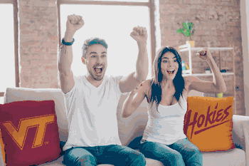 NCAA Virginia Tech Hokies Invert Pillow