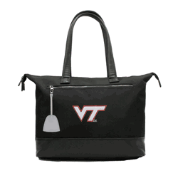 NCAA Virginia Tech Hokies Laptop Tote Bag with Colored Zipper Pull Accessory