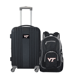 NCAA Virginia Tech Hokies Premium 2-Piece Backpack & Carry-On Set