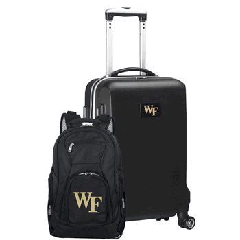 NCAA Wake Forest Demon Deacons Deluxe 2-Piece Backpack & Carry-On Set