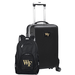 NCAA Wake Forest Demon Deacons Deluxe 2-Piece Backpack & Carry-On Set