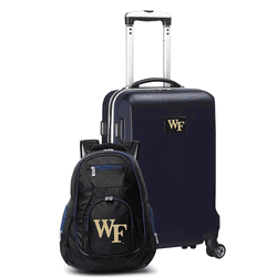 NCAA Wake Forest Demon Deacons Deluxe 2-Piece Backpack & Carry-On Set